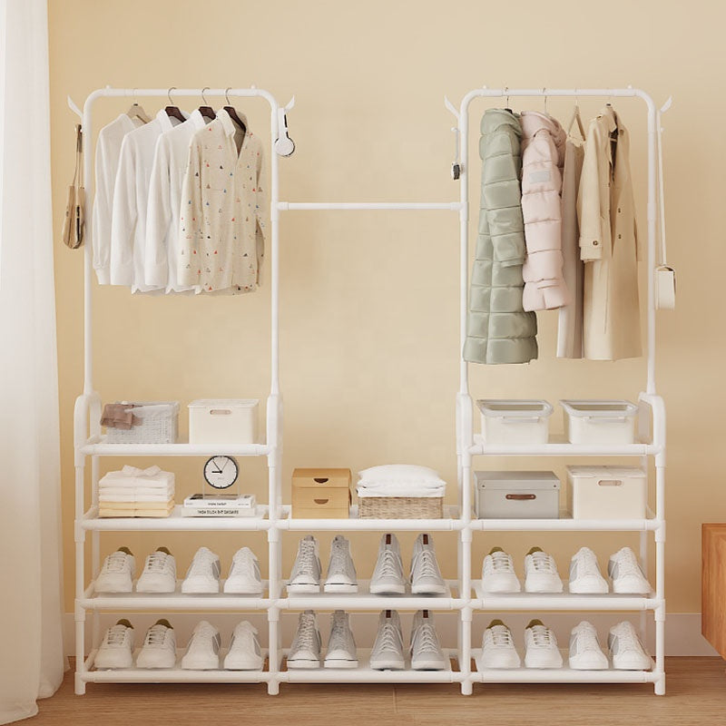 Scaffale scarpe con appendiabiti